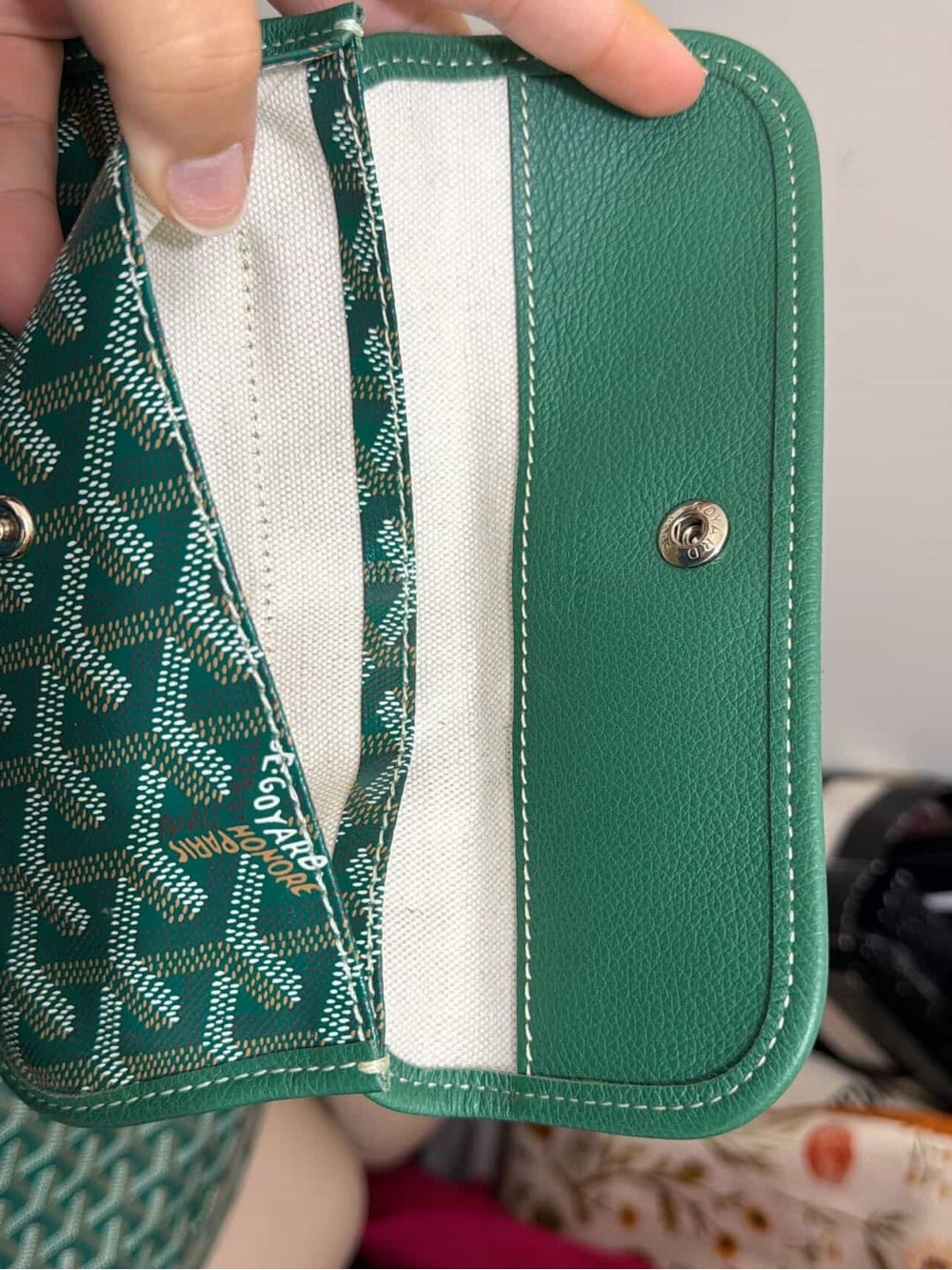 Goyard St. Louis Tote Green - Picture 14 of 14